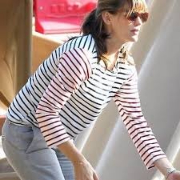 Neptune Long Sleeve Navy/Red Stripe - Picture 2 of 8